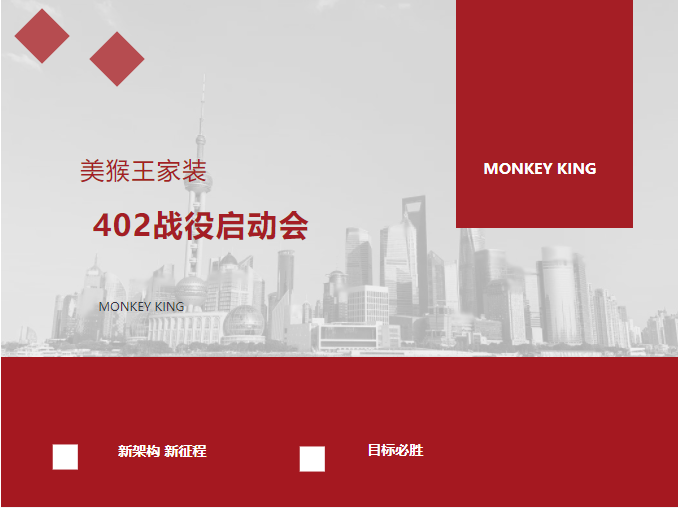 秣马扬帆·坚定目标·蓄势待发丨美猴王家装顺利召开402战役启动会